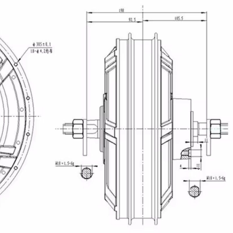 QS Motor 273 Model 72v-144v Sp - огляд і ціна Qs273 Hub Motor 8000W 72V