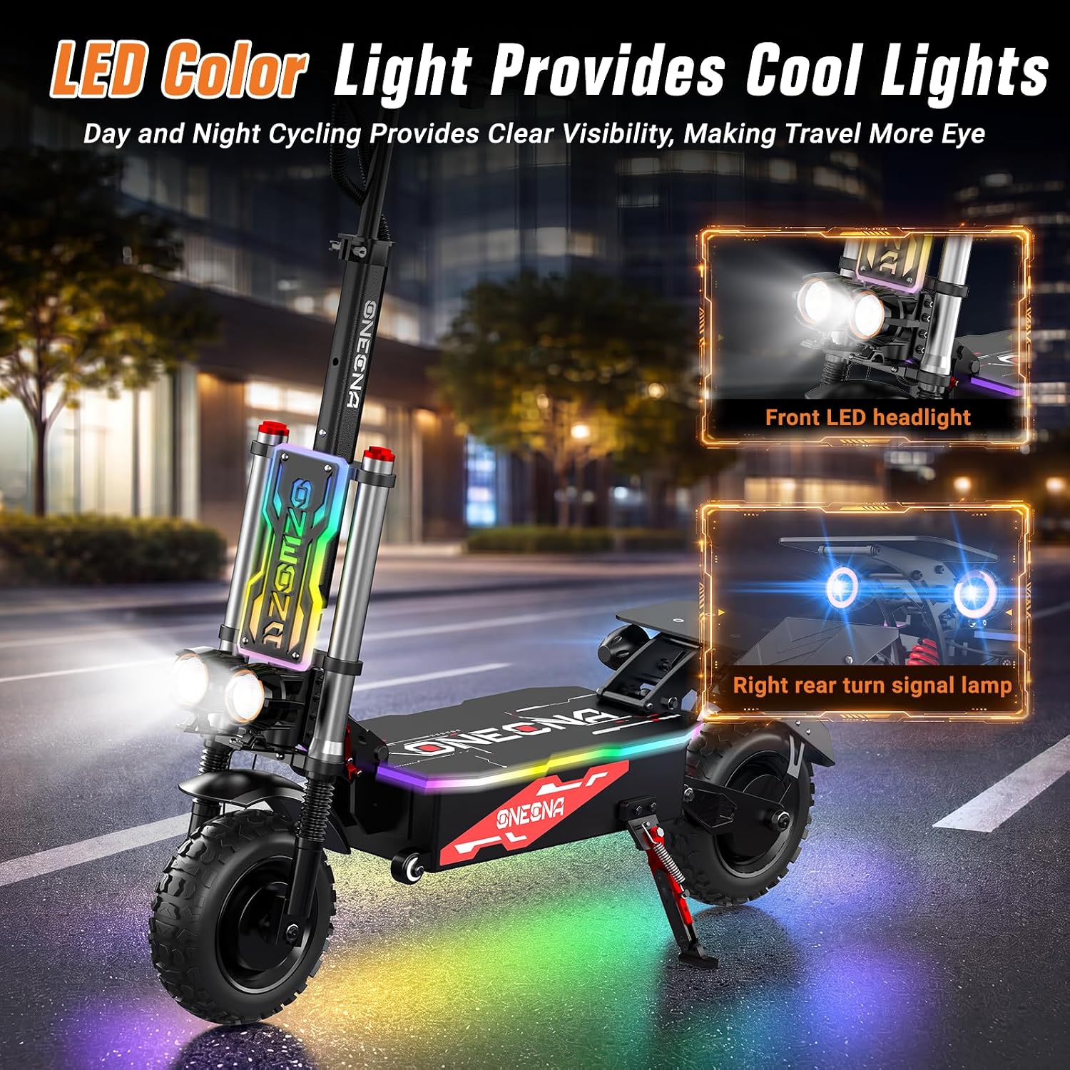 ONEONA GT8 Foldable Off Road E - огляд і ціна 60V 5600W Dual Motor Electric Scooter