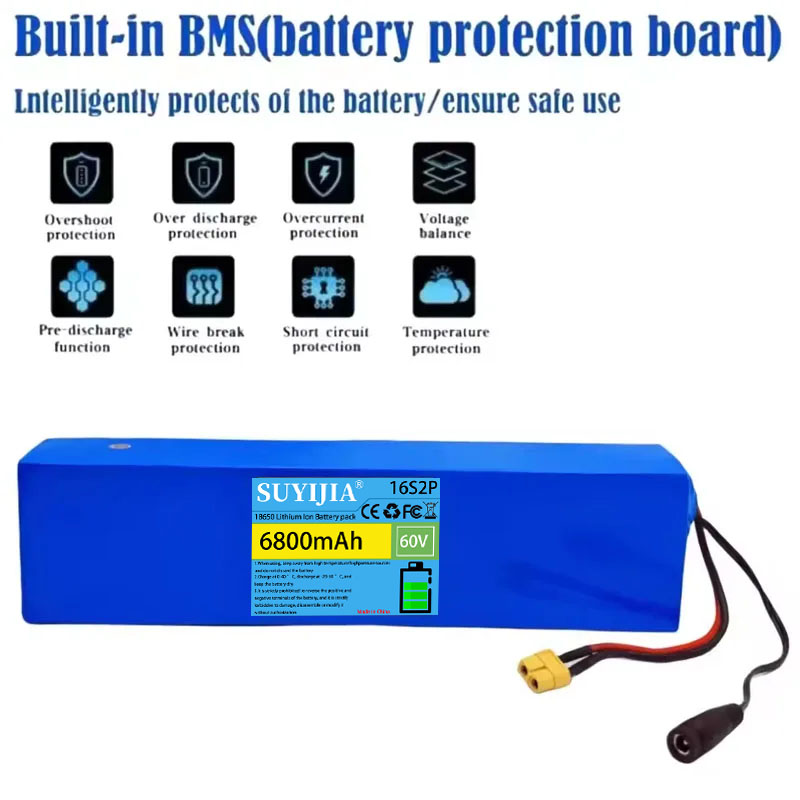 16S2P Lithium Battery Pack, 60 - огляд і ціна 60V 30Ah Electric Scooter Battery