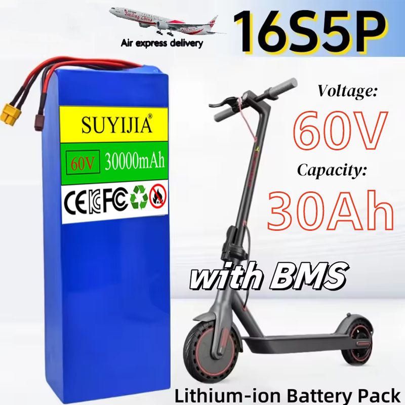 16S5P 60V 30000mAh Battery 186 - огляд і ціна 60V 30Ah Electric Scooter Battery