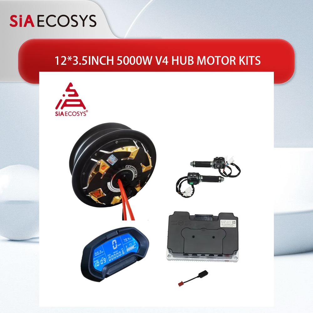 QS Motor 12*3.5inch 5000W V4 7 - огляд і ціна Electric Motorcycle Conversion Kit 72V