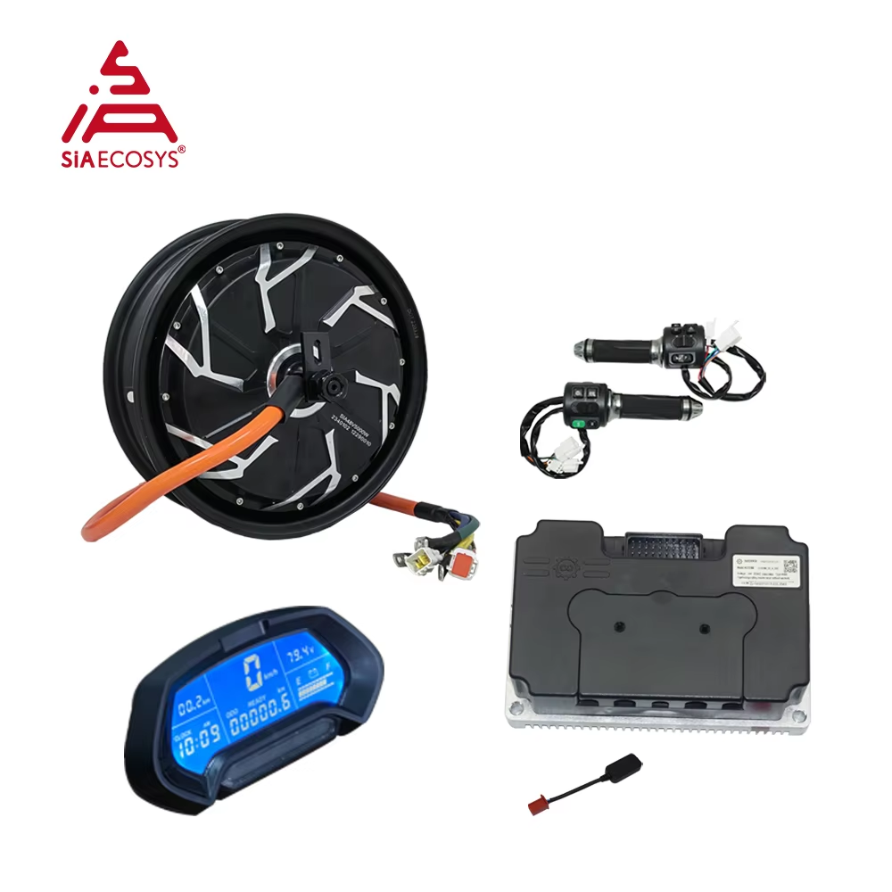 QS Motor 12*3.5inch 5000W V4 7 - огляд і ціна Electric Motorcycle Conversion Kit 72V